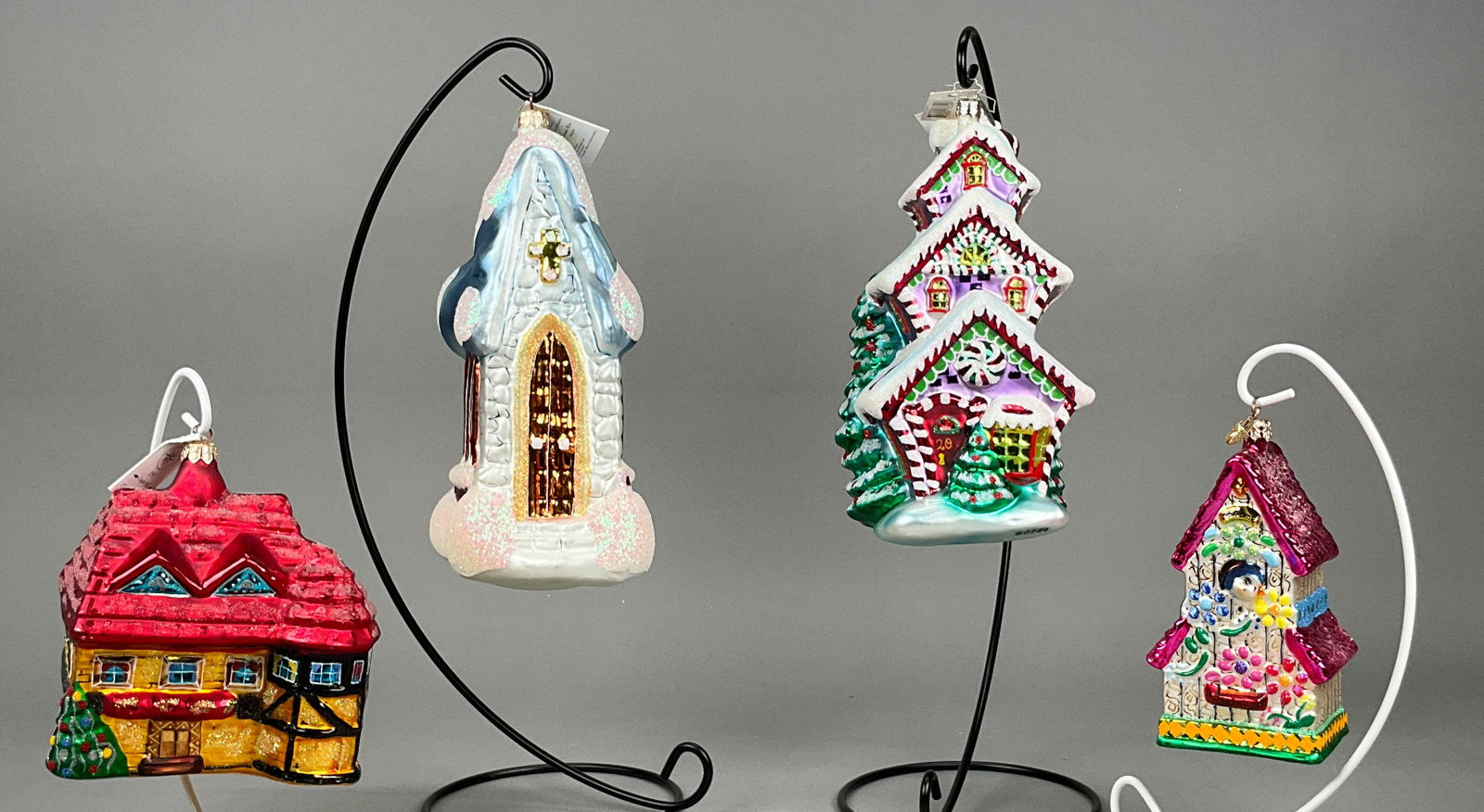 4 Radko Christmas Ornaments Most with Tags (1 of 4)