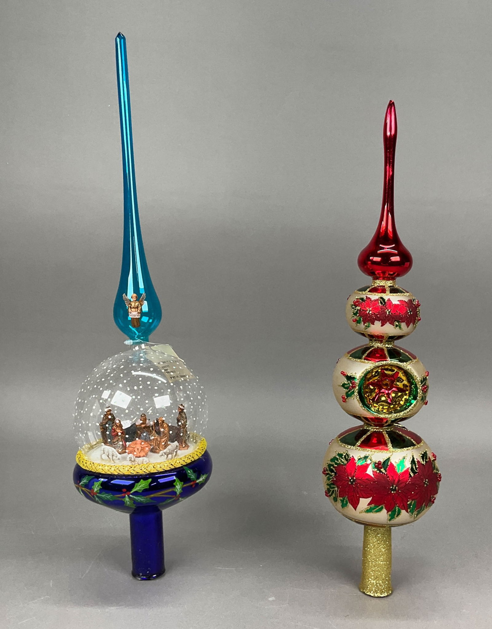 2 Radko Finial Christmas Tree Toppers Nativity (1 of 10)