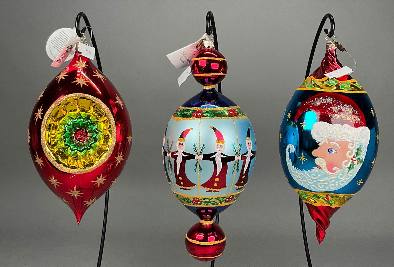 3 Radko Christmas Ornaments with Tags (1 of 10)