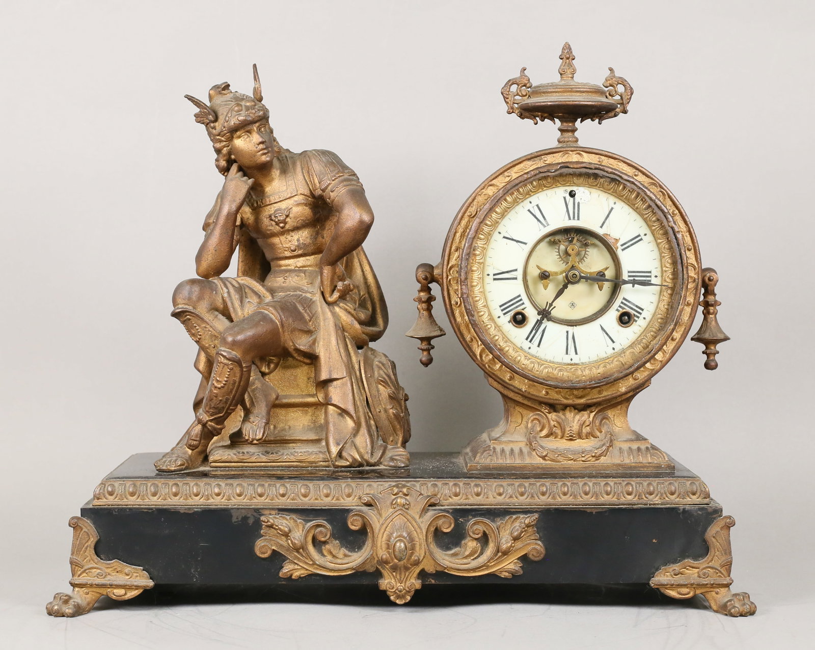 Ansonia Figural Mantel Clock Mercury (1 of 18)