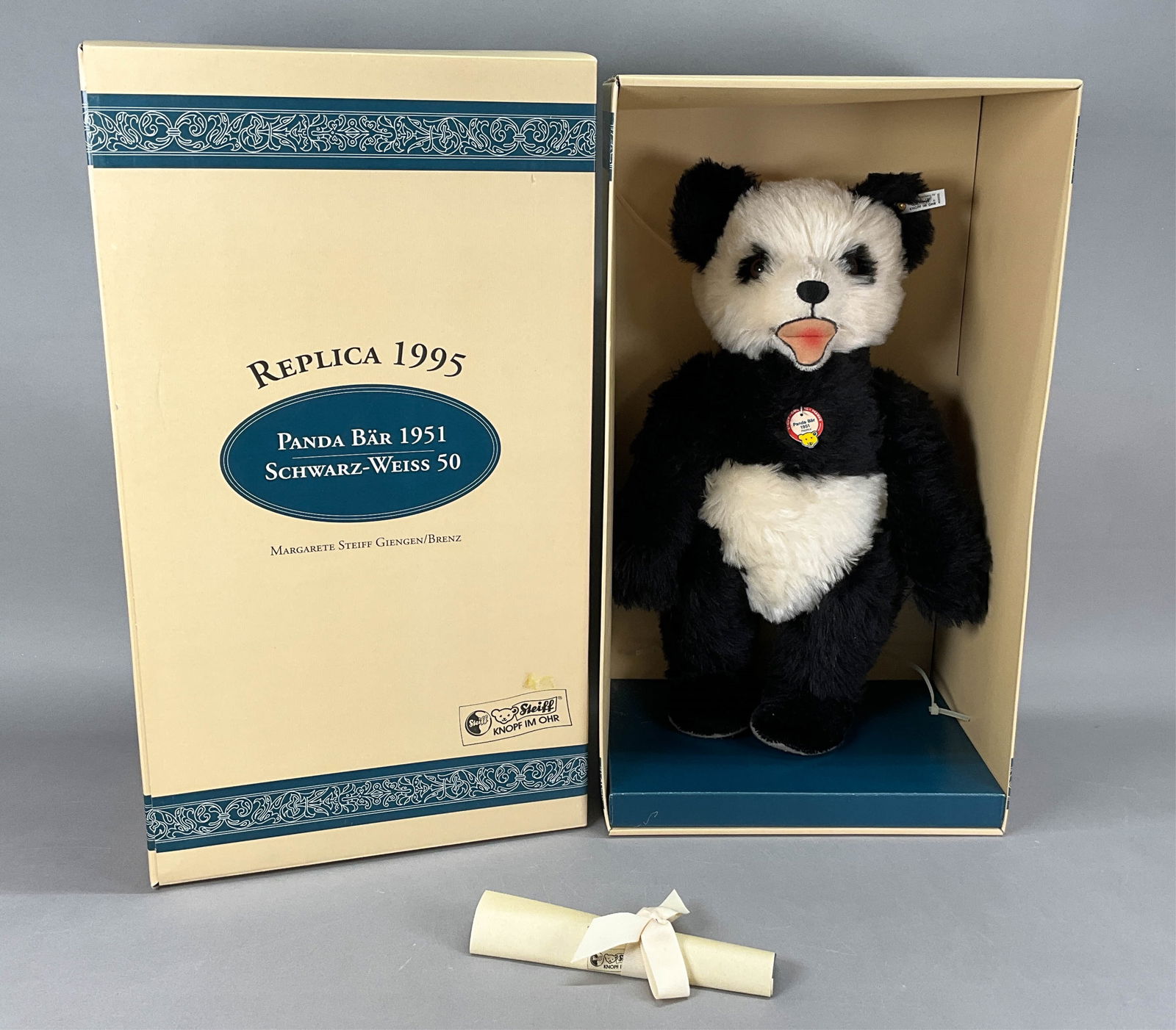 Steiff Panda Bear 1951 Replica 1995 with Box (1 of 12)
