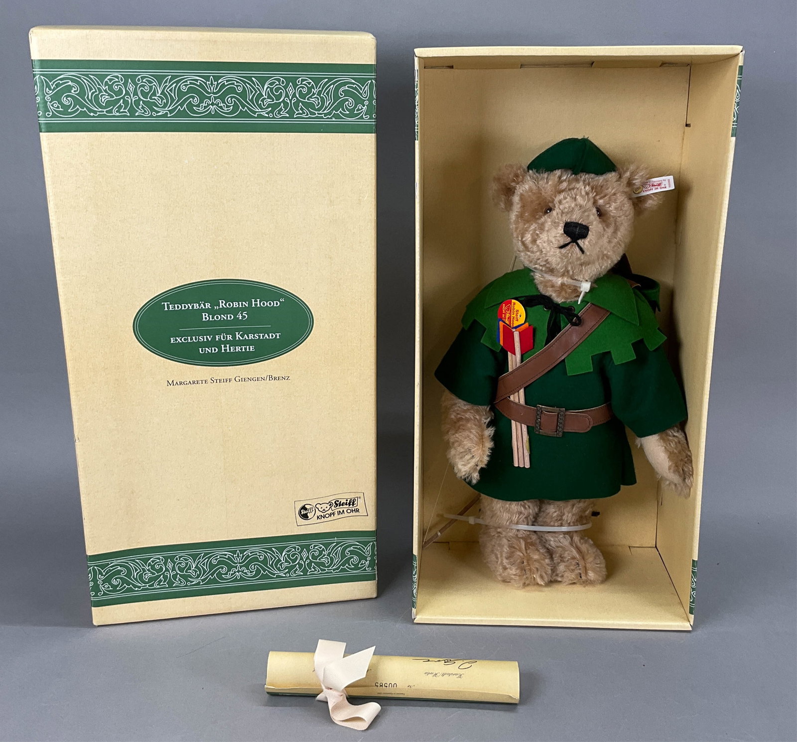 Steiff Robin Hood Teddy Bear 1996 with Box (1 of 8)