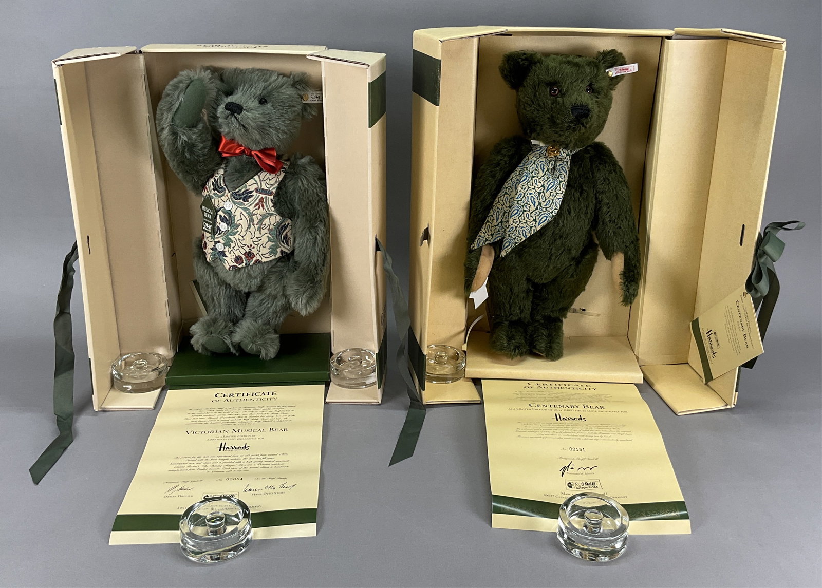 2 Steiff Bears Harrods Centenary & Victorian w/Box (1 of 20)