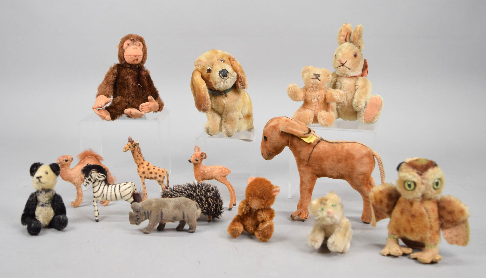 15 Vintage Stuffed Animals Steiff, Wagner (1 of 15)