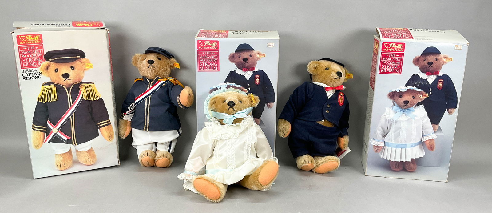 3 Steiff Margaret Woodbury Bears Victorian, Strong (1 of 16)