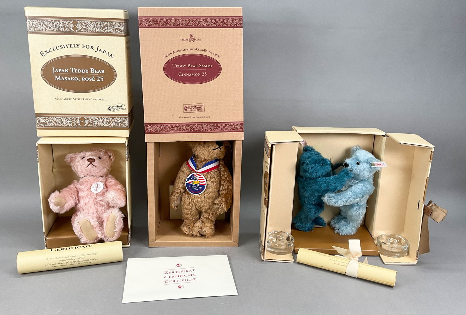 3 Steiff Bears Masako, Sammi, Forever Friends (1 of 18)