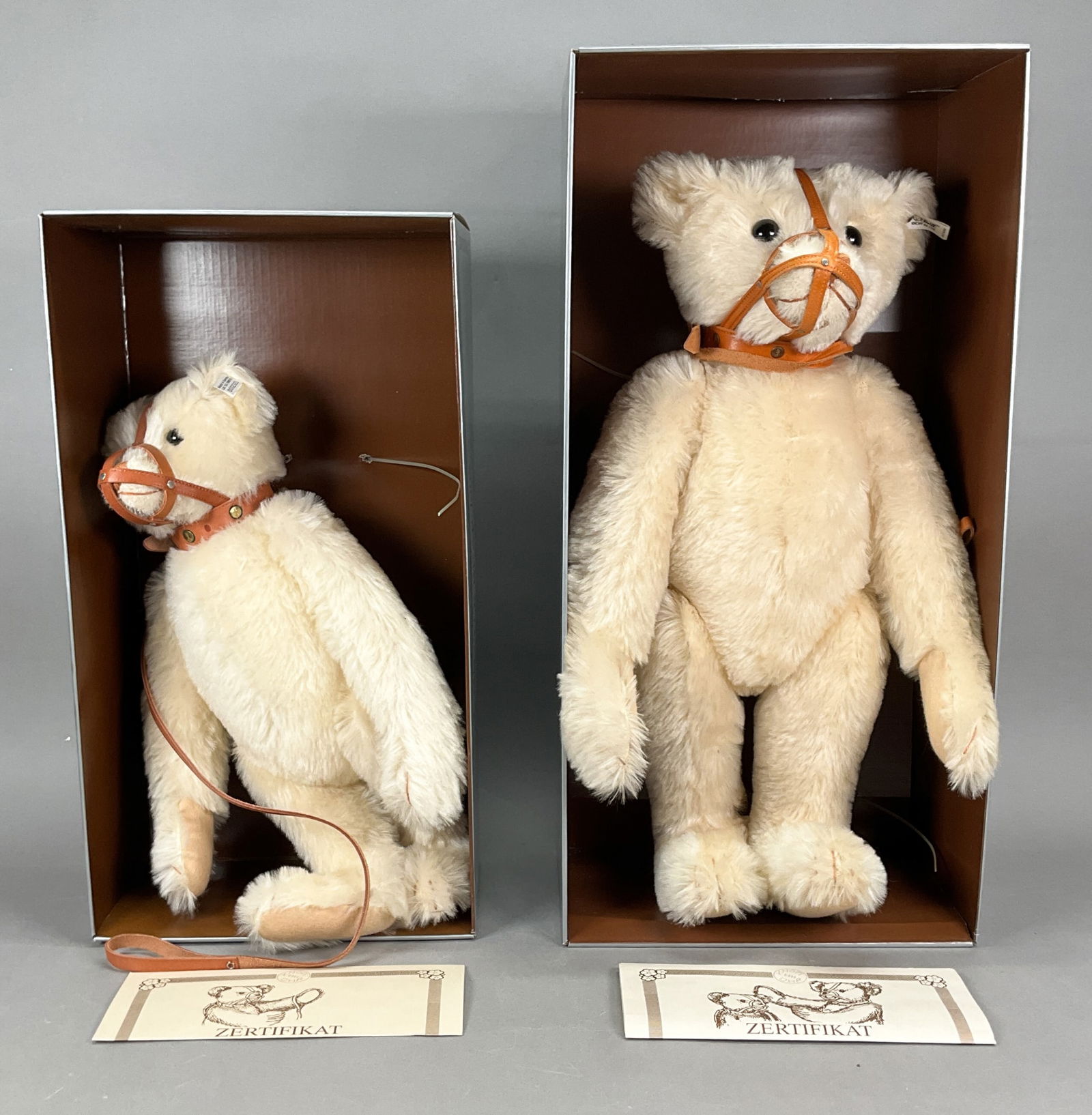 2 Steiff 1908 Replicas Muzzle Bear w/Boxes (1 of 15)