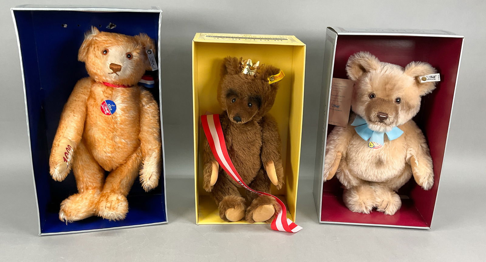 3 Steiff Bears Jackie Replica, Alice 1993, Berlin (1 of 13)