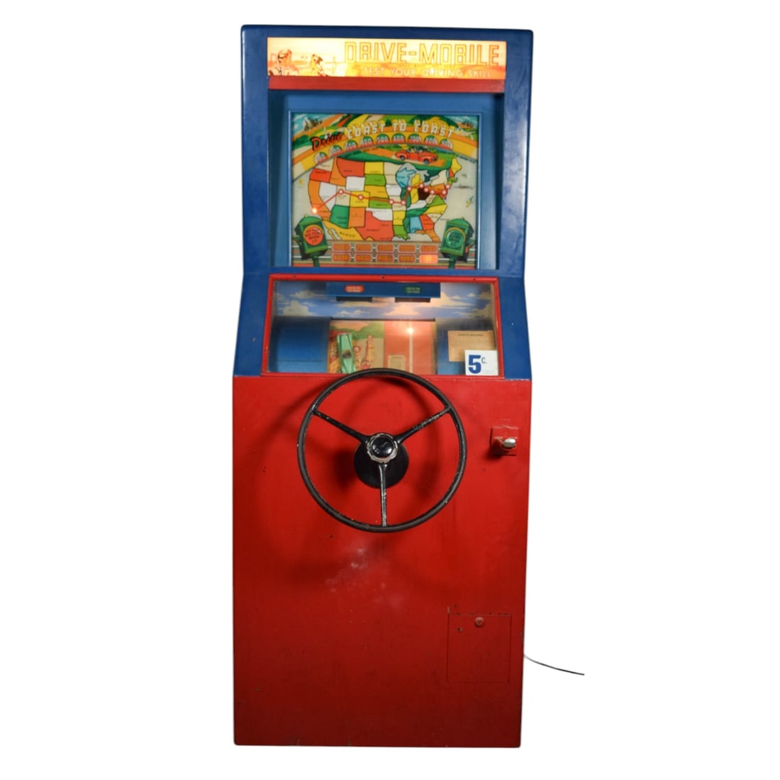 Drive-Mobile Mutoscope Vintage Arcade Machine (1 of 19)