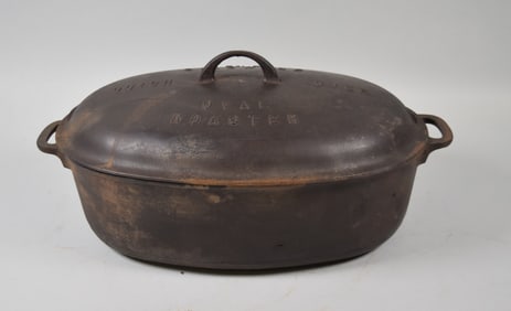 Griswold Cast Iron Oval Roaster Dutch Oven No. 7