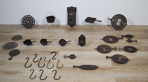 20 Pieces Griswold Cast Iron, Steel Spindles