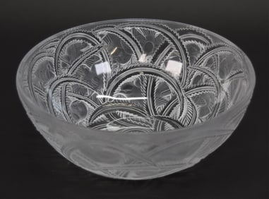 Signed Lalique France Pinsons Bowl