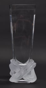 Signed Lalique France Lucca Vase