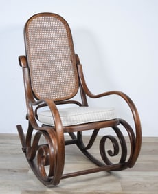 Attributed to Thonet Bentwood Rocking Chair