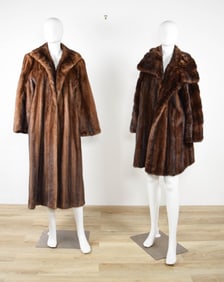 2 Vintage Mink Fur Coats