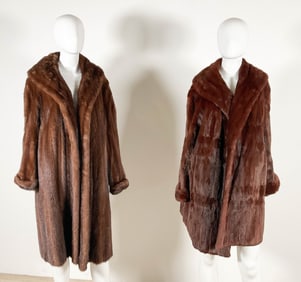 2 Vintage Mink Coats National & Penn 5th Avenue