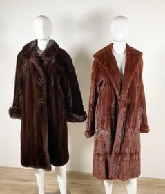 2 Vintage Mink Coat Jessop's & Alfred Rainer