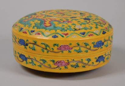 Chinese Porcelain Box Jiajing Ming Mark