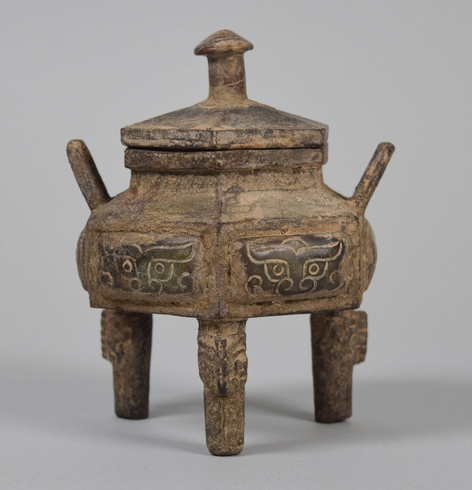 Chinese Tripod Censer With Jade Insets (1 of 10)