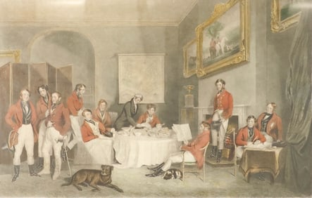 After Francis Grant Engraving The Melton Breakfast