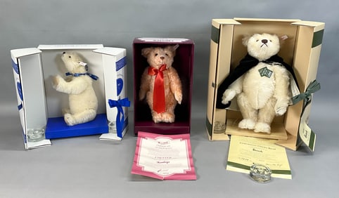 3 Steiff Bears Opera, Polar Bear, Chester