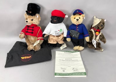 4 Steiff Rau, Boggy Creek, Johnannes, Toy Soldier
