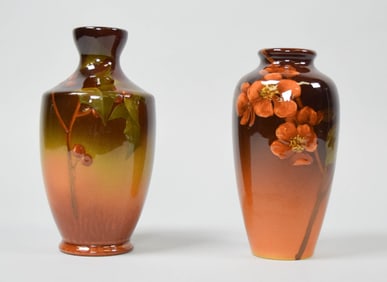 2 Rookwood Standard Glaze Vases Bonsall & Swing