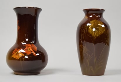 2 Rookwood Standard Glaze Vases Swing & Coyne