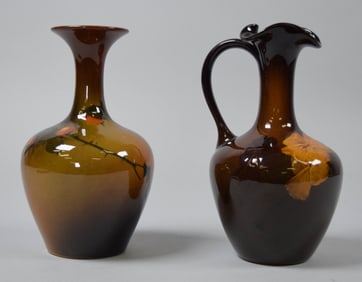 2 Pieces Rookwood Standard Glaze Klemm & Markland