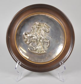 Salvador Dali Lincoln Mint Sterling Plate Unicorn