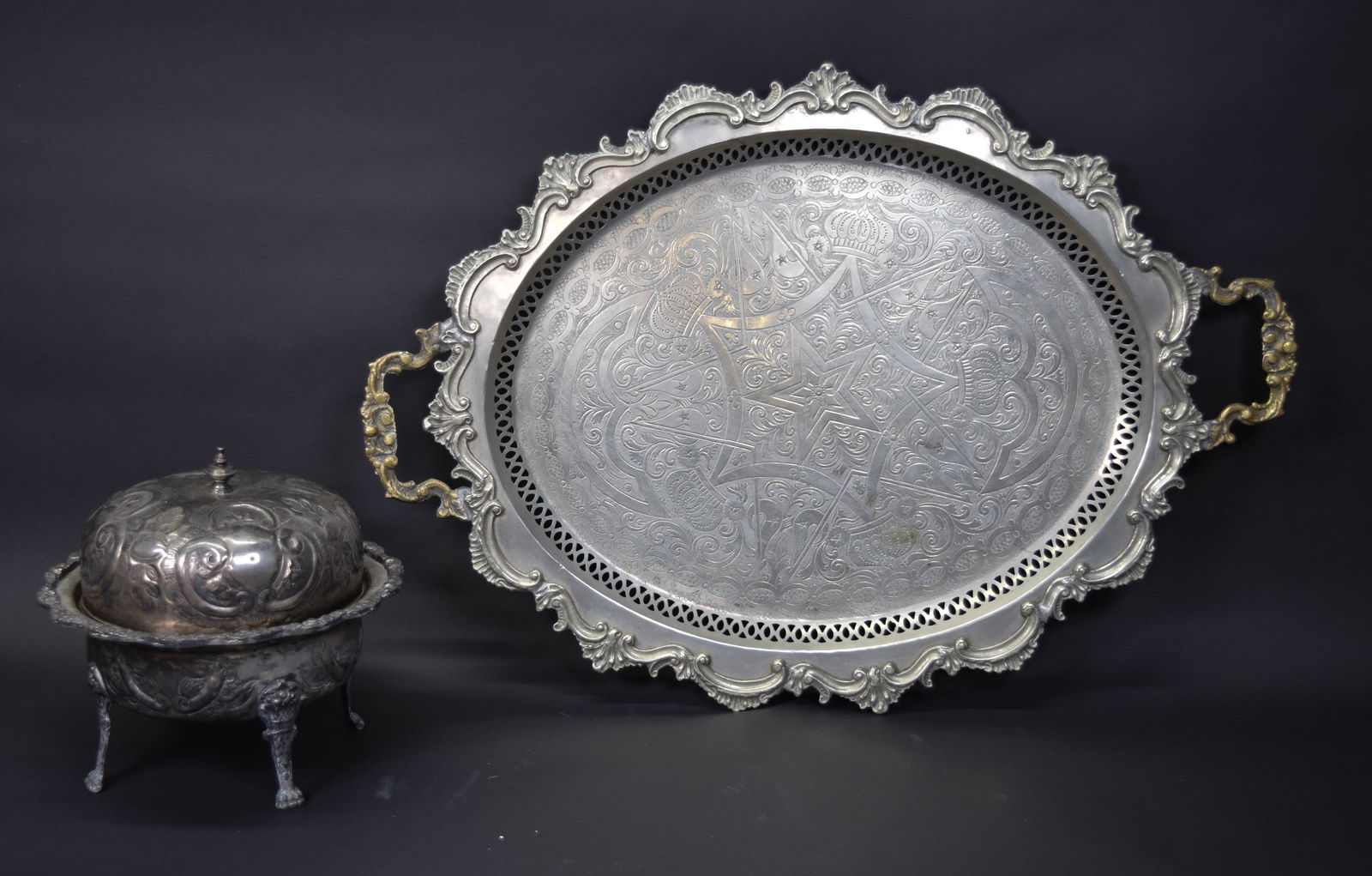 2 Pieces Moroccan Silverplate (1 of 18)