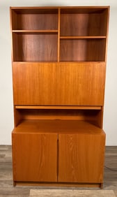 Danish Modern Bookcase Cabinet