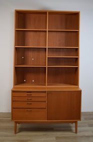 Scandinavian Modern Bookcase / Desk
