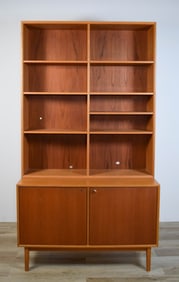 Scandinavian Modern Bookcase Cabinet