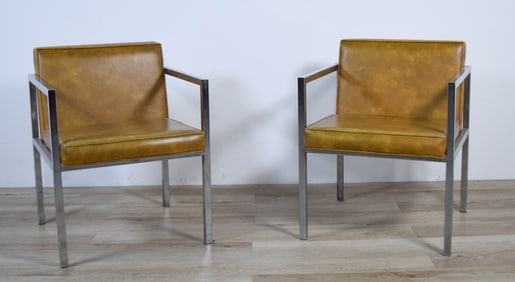 Pair of Mid-Century Style Kessler Armchairs