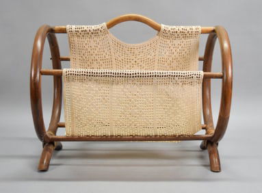 Modern Bamboo & Rattan Magazine Rack