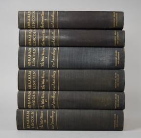 Carl Sandburg Abraham Lincoln 6 Volumes