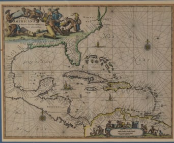 Insulae Americanae In Oceano Septentrionalis Map