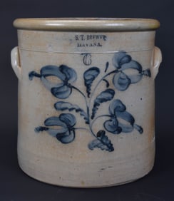 S.T. Brewer Havana 6 Gallon Stoneware Crock