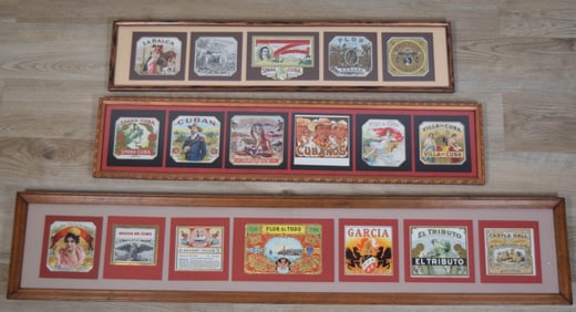 18 Cuban Cigar Box Labels