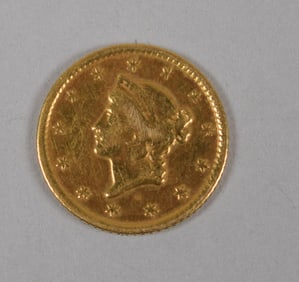 US 1852 1 Dollar Gold Coin