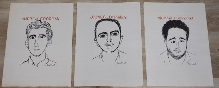 Ben Shahn Human Relations 3 Lithographs