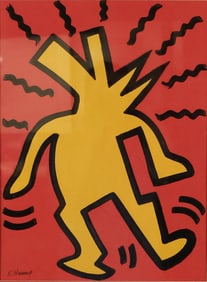 After Keith Haring Acrylic on Board Figures