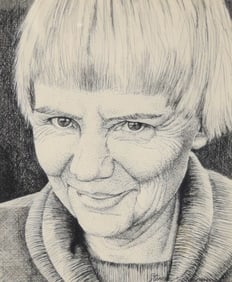 Steven Giedymin Ink Drawing Portrait