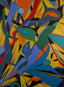 Martin Graifer Acrylic on Canvas Abstract