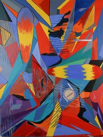 Martin Graifer Acrylic on Canvas Abstract