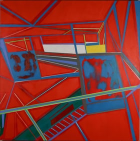 Martin Graifer Acrylic on Canvas Abstract