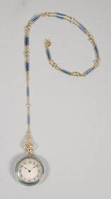 Waltham Dubois 18k Gold Ladies Pocket Watch
