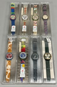 8 Vintage Swatch Chronograph Watches