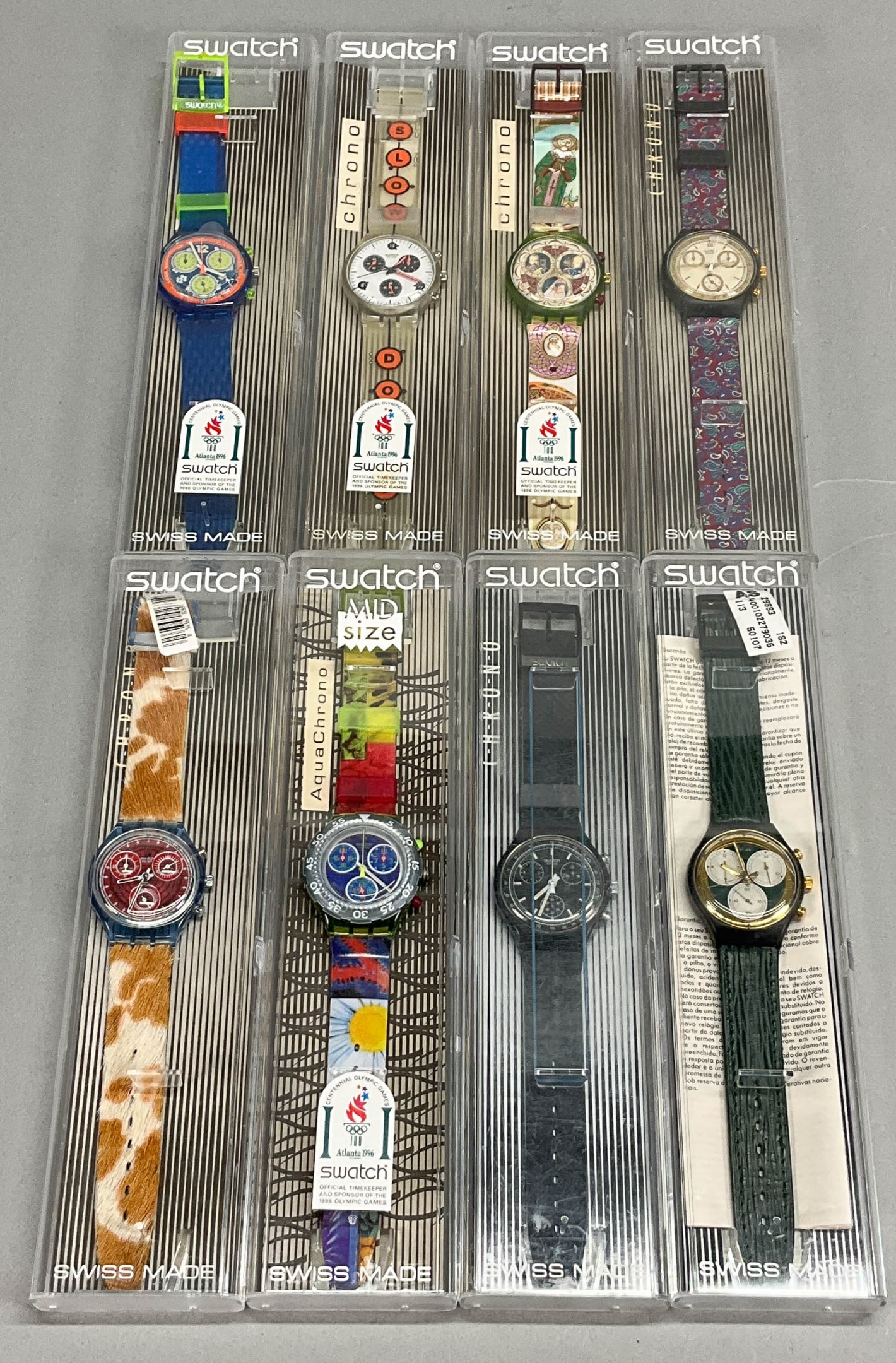 8 Vintage Swatch Chronograph Watches (1 of 6)